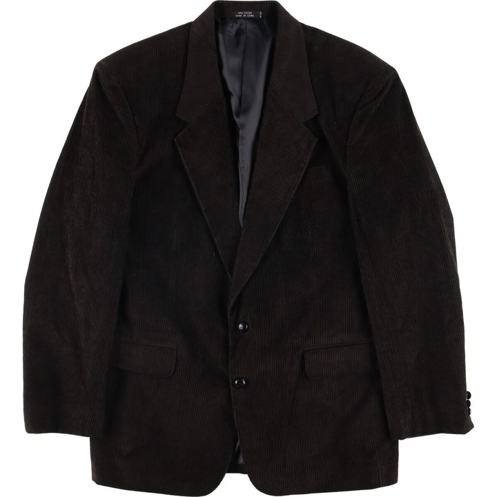 Jeremy Cobb Corduroy Tailored Jacket, Men's Size Medium cotton brown type Vintage Second Hand