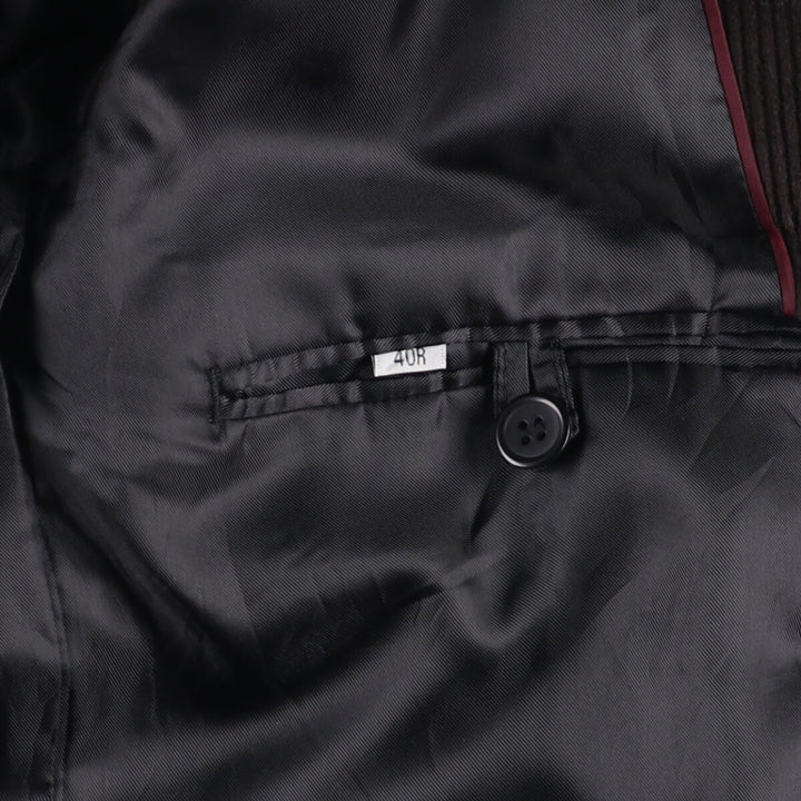 Jeremy Cobb Corduroy Tailored Jacket, Men's Size Medium cotton brown type Vintage Second Hand