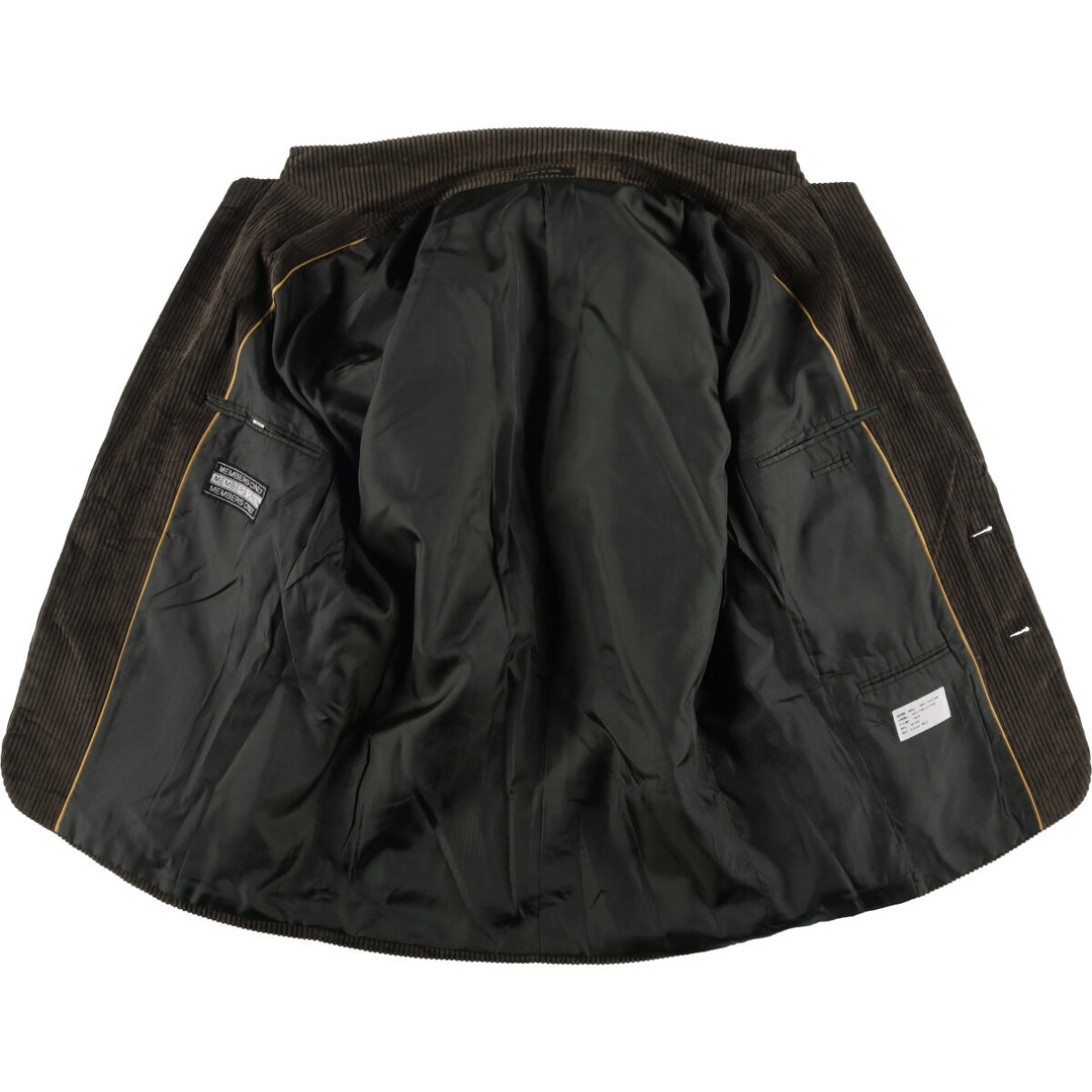 MEMBERS ONLY Corduroy Tailored Jacket, Men's Size L cotton gray type Vintage Second Hand