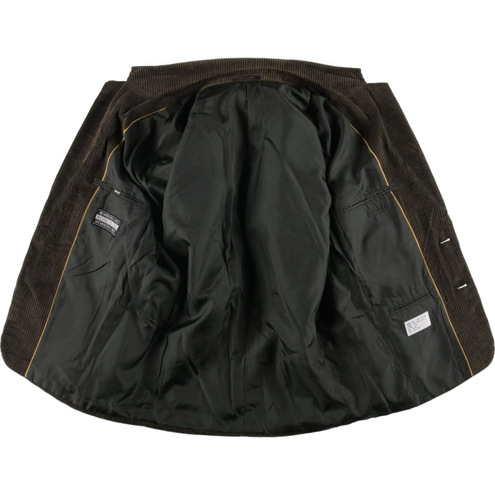 MEMBERS ONLY Corduroy Tailored Jacket, Men's Size L cotton gray type Vintage Second Hand