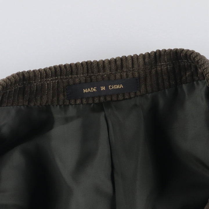 MEMBERS ONLY Corduroy Tailored Jacket, Men's Size L cotton gray type Vintage Second Hand