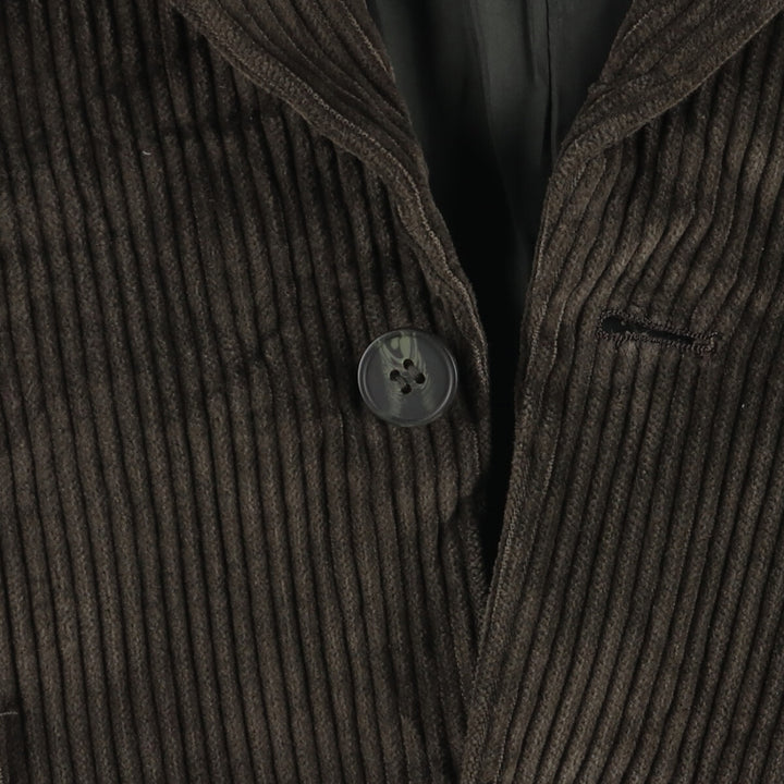 MEMBERS ONLY Corduroy Tailored Jacket, Men's Size L cotton gray type Vintage Second Hand