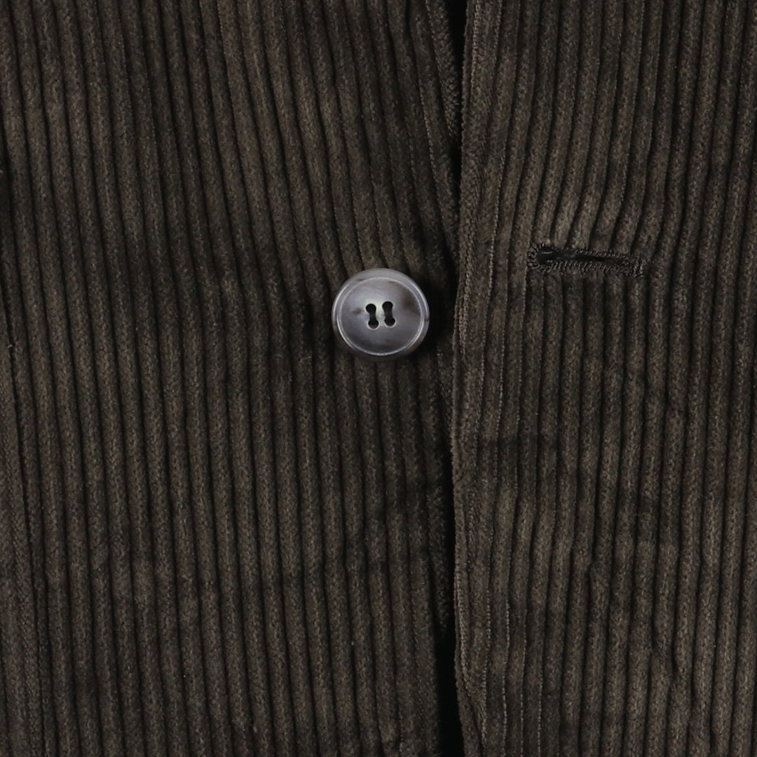 MEMBERS ONLY Corduroy Tailored Jacket, Men's Size L cotton gray type Vintage Second Hand