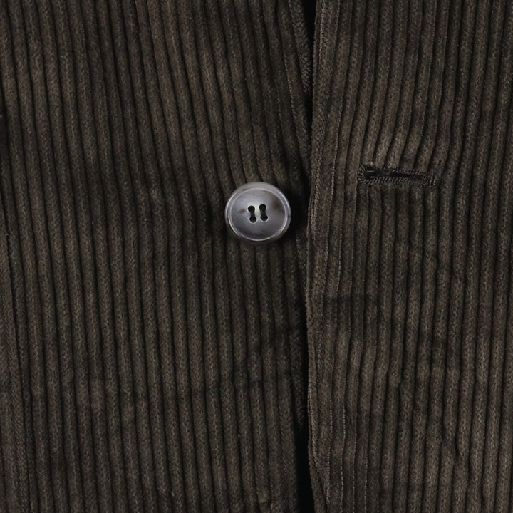 MEMBERS ONLY Corduroy Tailored Jacket, Men's Size L cotton gray type Vintage Second Hand