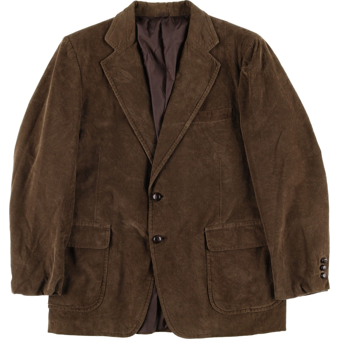 Sears The Men's Store Vintage Corduroy Tailored Jacket, Men's Size Medium unclear brown type Vintage Second Hand
