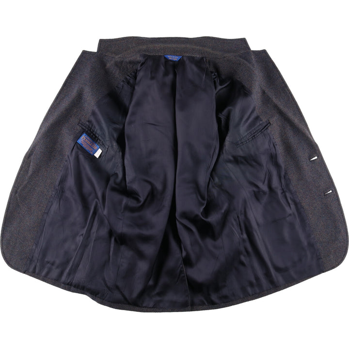 Pendleton wool tailored jacket, made in the USA, men's size L wool Charcoal Vintage Second Hand