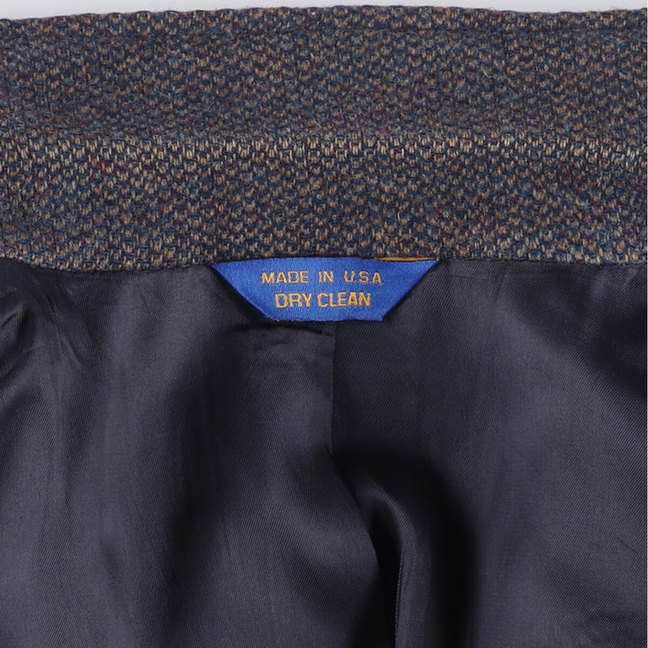 Pendleton wool tailored jacket, made in the USA, men's size L wool Charcoal Vintage Second Hand