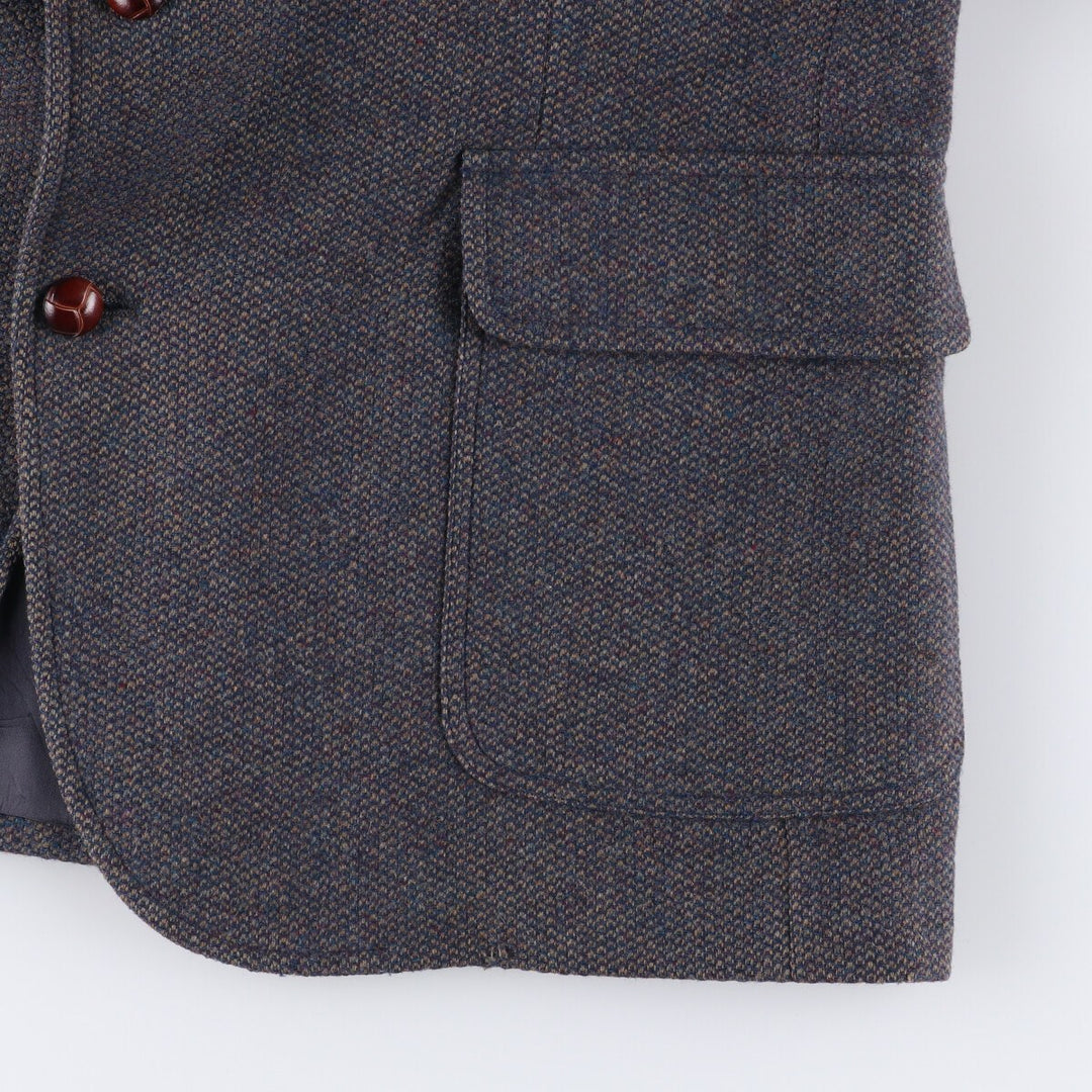 Pendleton wool tailored jacket, made in the USA, men's size L wool Charcoal Vintage Second Hand