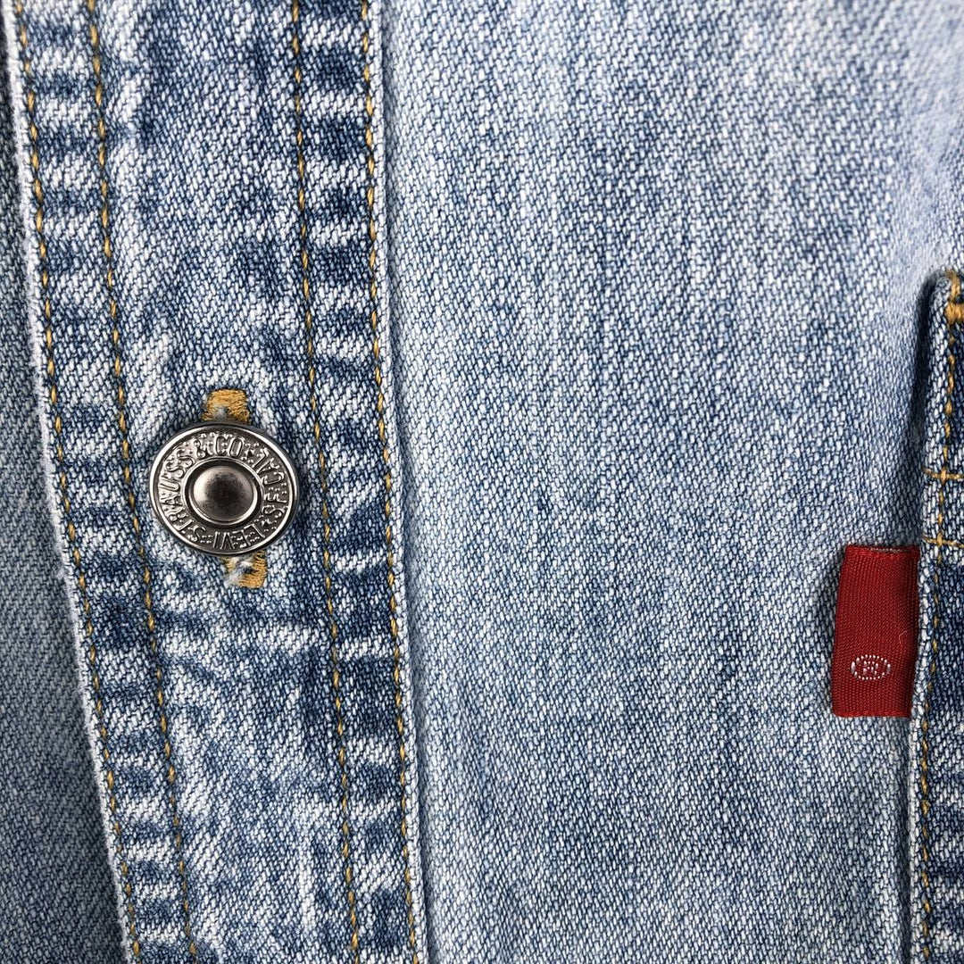 90s-00'S Levi's Jeans Long Sleeve Denim Shirt, Men's Size XL, Vintage cotton Blue type light blue Vintage Second Hand
