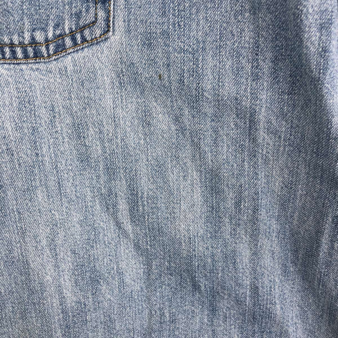 90s-00'S Levi's Jeans Long Sleeve Denim Shirt, Men's Size XL, Vintage cotton Blue type light blue Vintage Second Hand