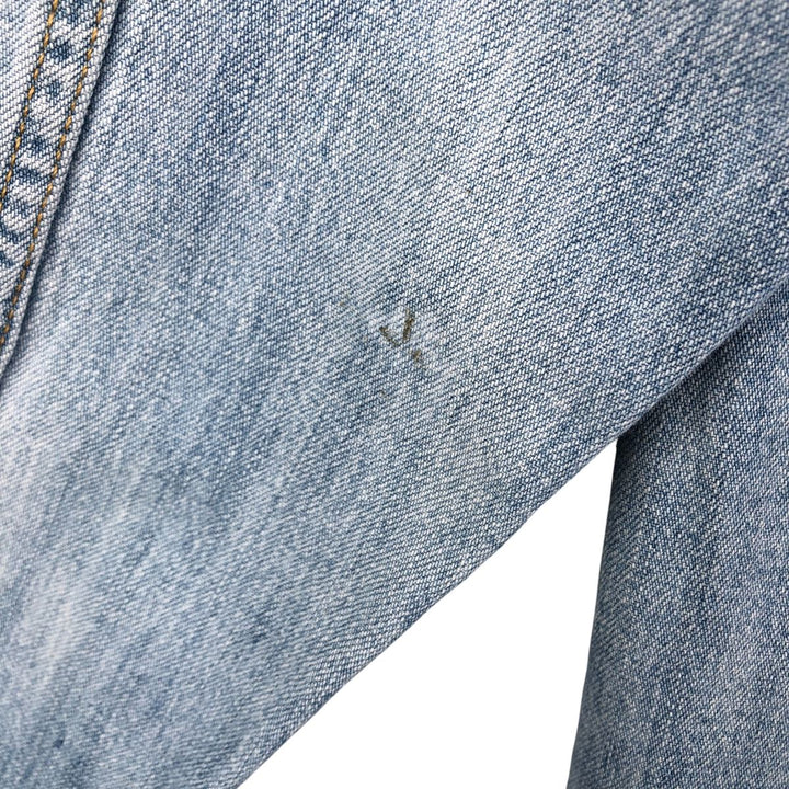 90s-00'S Levi's Jeans Long Sleeve Denim Shirt, Men's Size XL, Vintage cotton Blue type light blue Vintage Second Hand