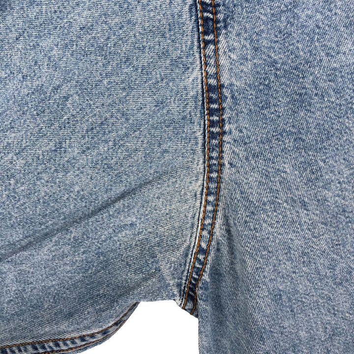90'S Levi's Orange Tab Long Sleeve Denim Shirt, Men's Size L, Vintage cotton Blue type light blue Vintage Second Hand