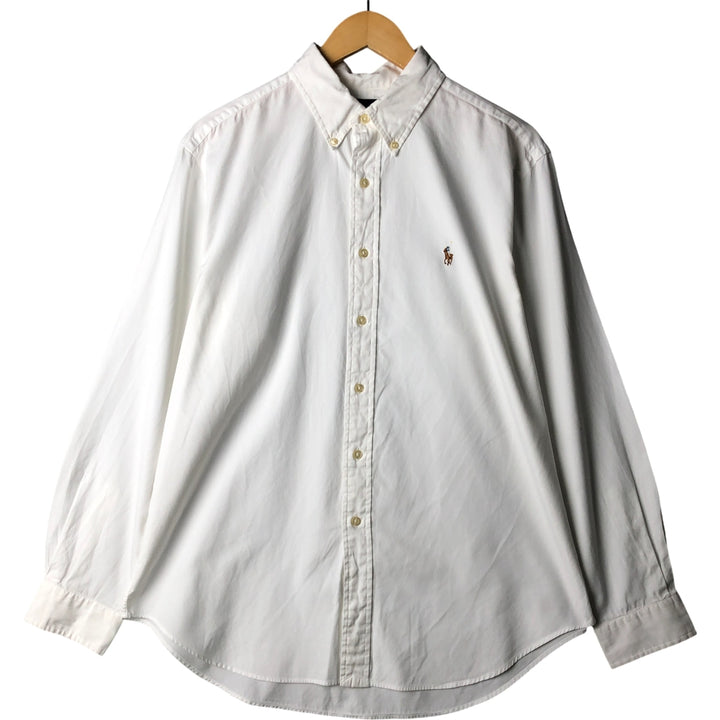 Ralph Lauren Classic Fit Long Sleeve Button Down Shirt Men's XL cotton white type Vintage Second Hand