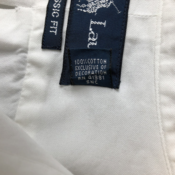 Ralph Lauren Classic Fit Long Sleeve Button Down Shirt Men's XL cotton white type Vintage Second Hand