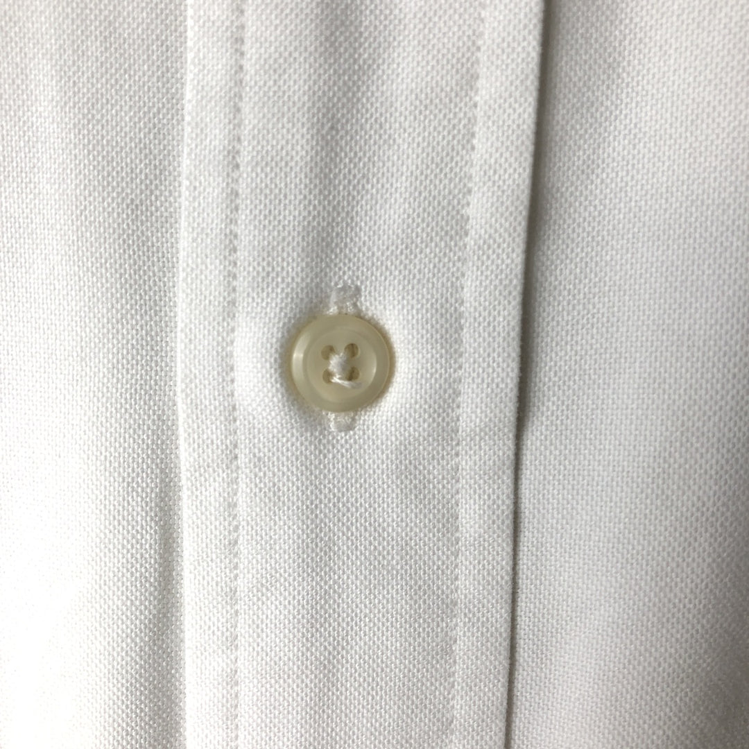 Ralph Lauren YARMOUTH long sleeve button down shirt, men's XL size cotton white type Vintage Second Hand