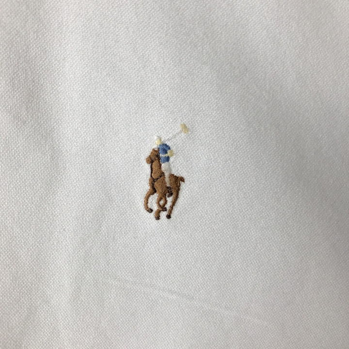 Ralph Lauren YARMOUTH long sleeve button down shirt, men's XL size cotton white type Vintage Second Hand