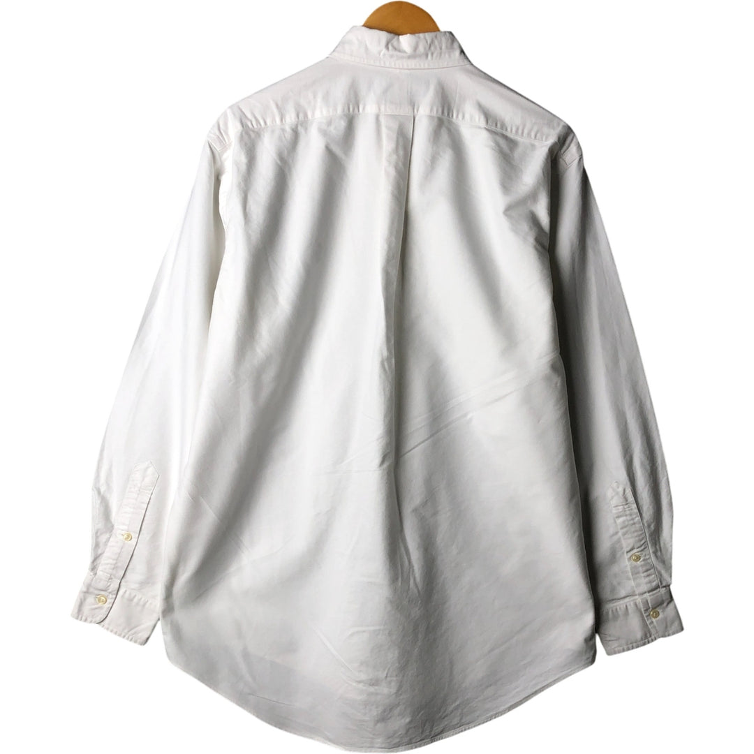 Ralph Lauren YARMOUTH long sleeve button down shirt, men's XL size cotton white type Vintage Second Hand