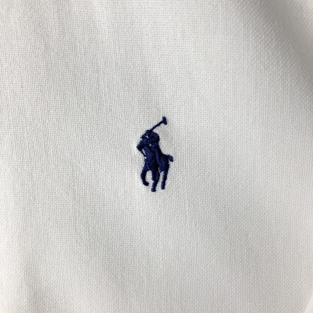 Ralph Lauren long sleeve button down shirt, men's size L cotton white type Vintage Second Hand
