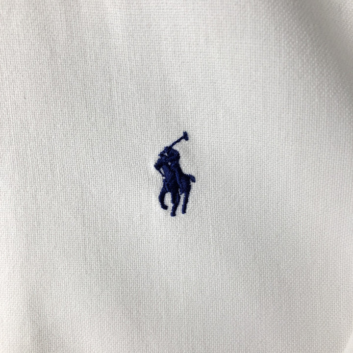 Ralph Lauren long sleeve button down shirt, men's size L cotton white type Vintage Second Hand
