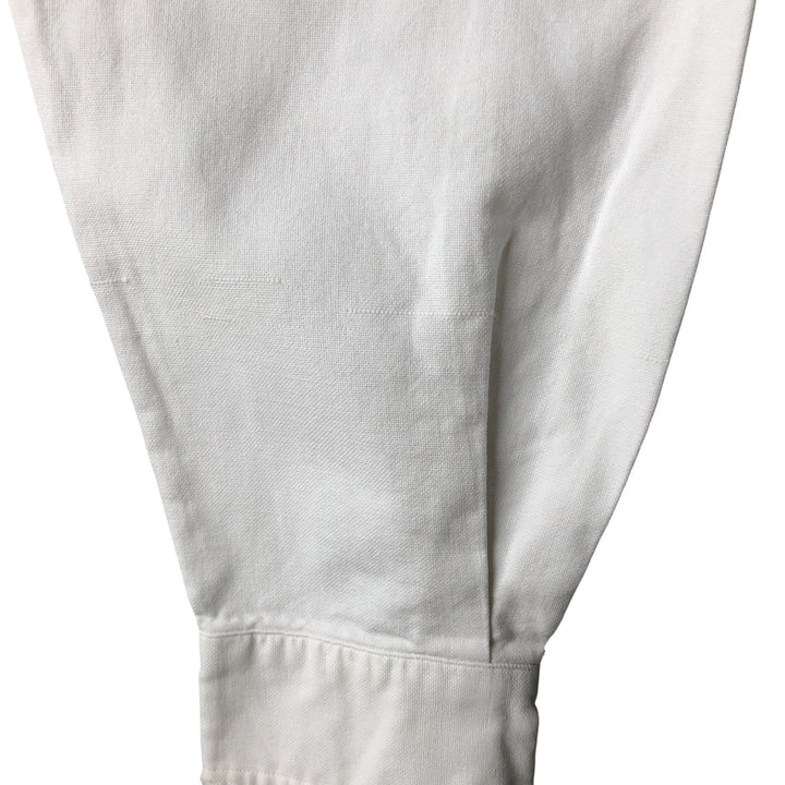 Ralph Lauren long sleeve button down shirt, men's size L cotton white type Vintage Second Hand