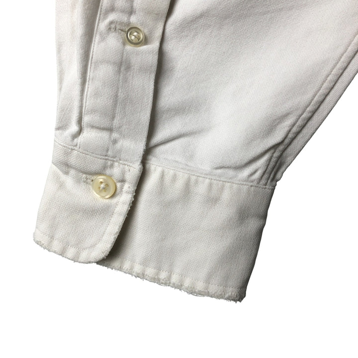 Ralph Lauren long sleeve button down shirt, men's size L cotton white type Vintage Second Hand