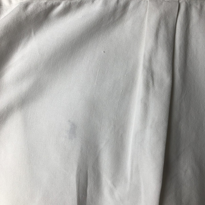 Ralph Lauren long sleeve button down shirt, men's size L cotton white type Vintage Second Hand
