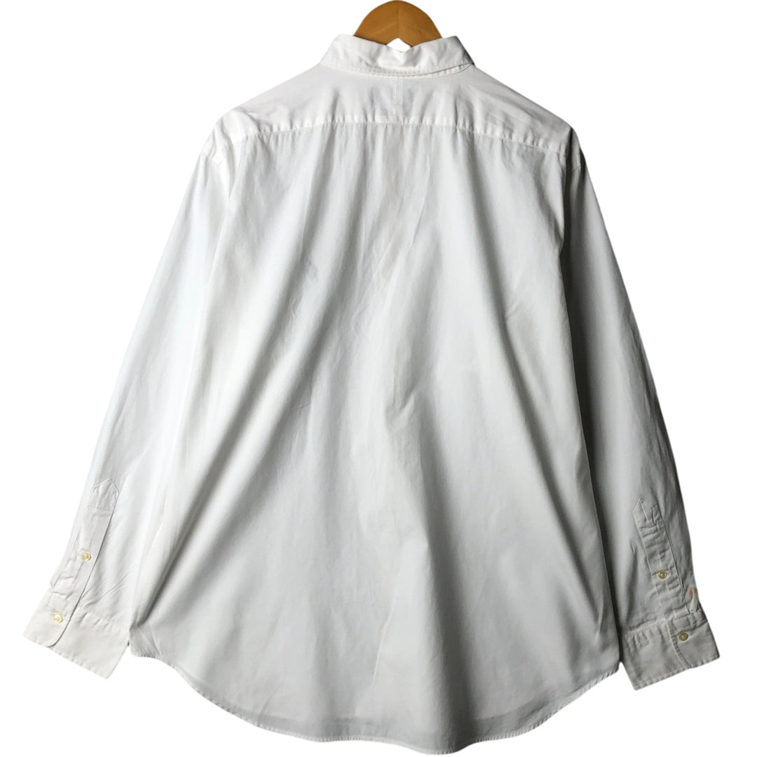 Ralph Lauren POLO by Ralph Lauren ANDREW long sleeve cotton shirt, men's XL size cotton white type Vintage Second Hand