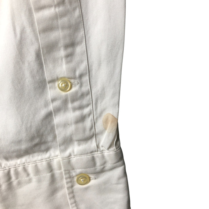 Ralph Lauren POLO by Ralph Lauren ANDREW long sleeve cotton shirt, men's XL size cotton white type Vintage Second Hand