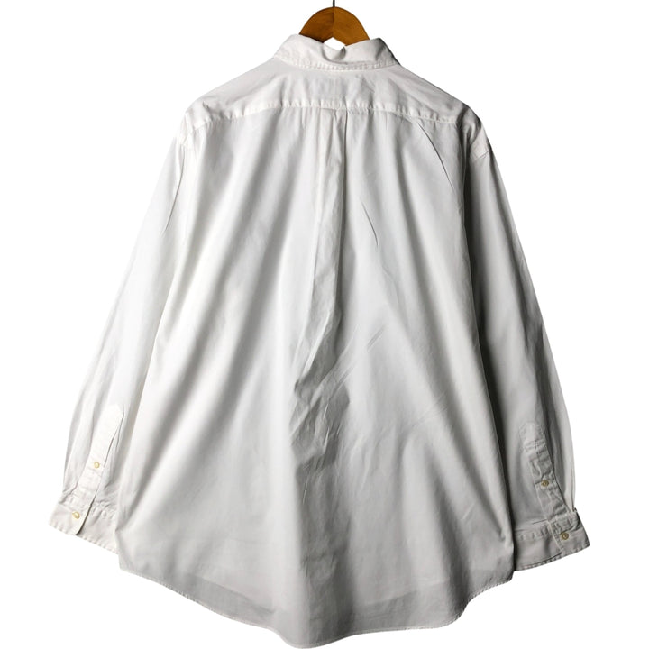 Ralph Lauren YARMOUTH long sleeve button down shirt, men's XL size cotton white type Vintage Second Hand