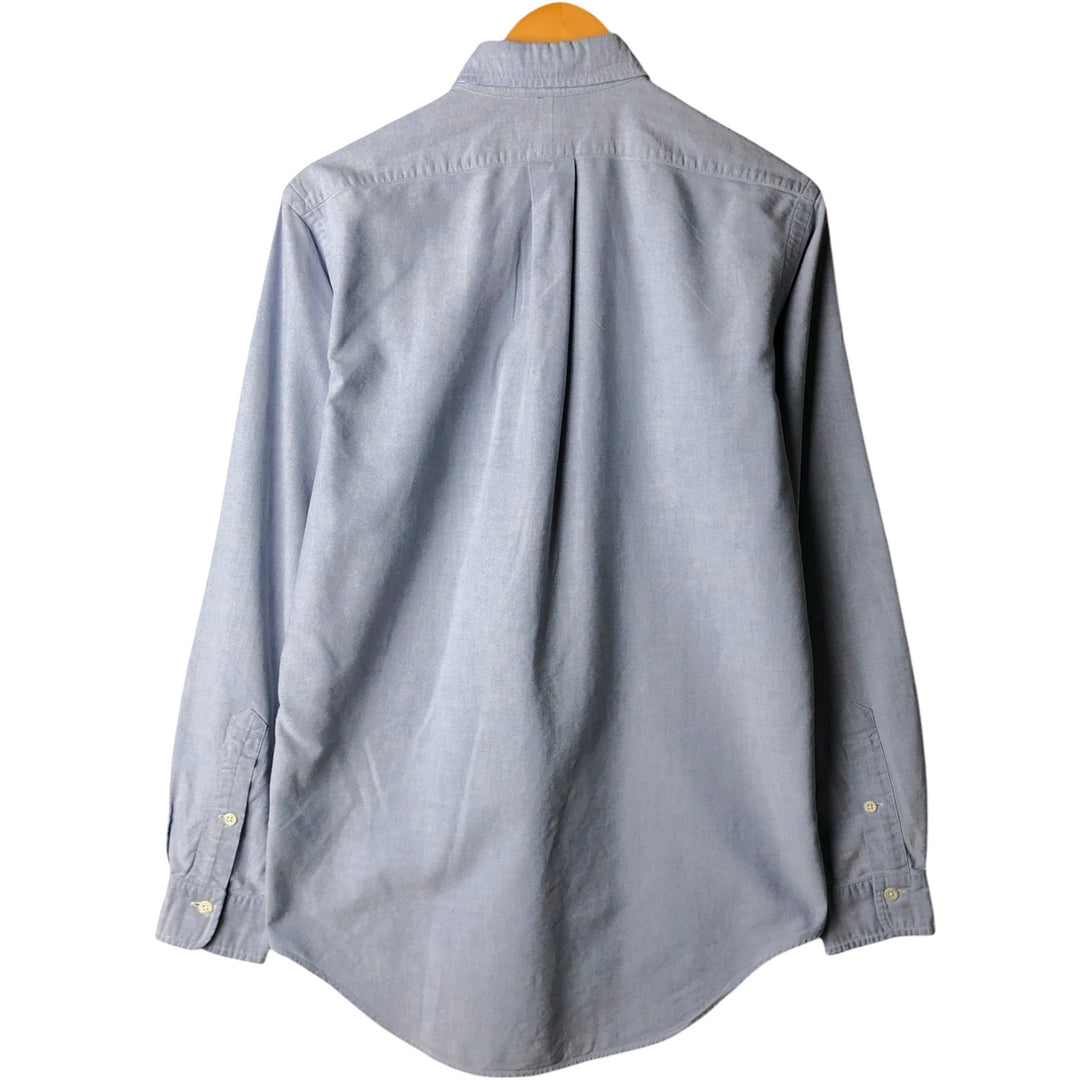 Ralph Lauren long sleeve button down shirt, men's size L cotton navy blue type Vintage Second Hand