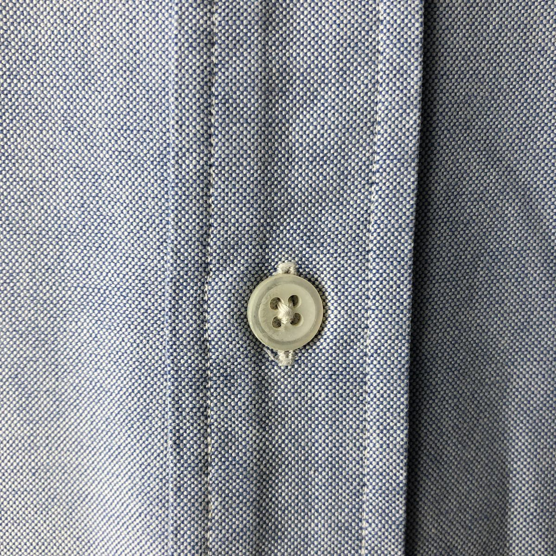 Ralph Lauren long sleeve button down shirt, men's size L cotton navy blue type Vintage Second Hand