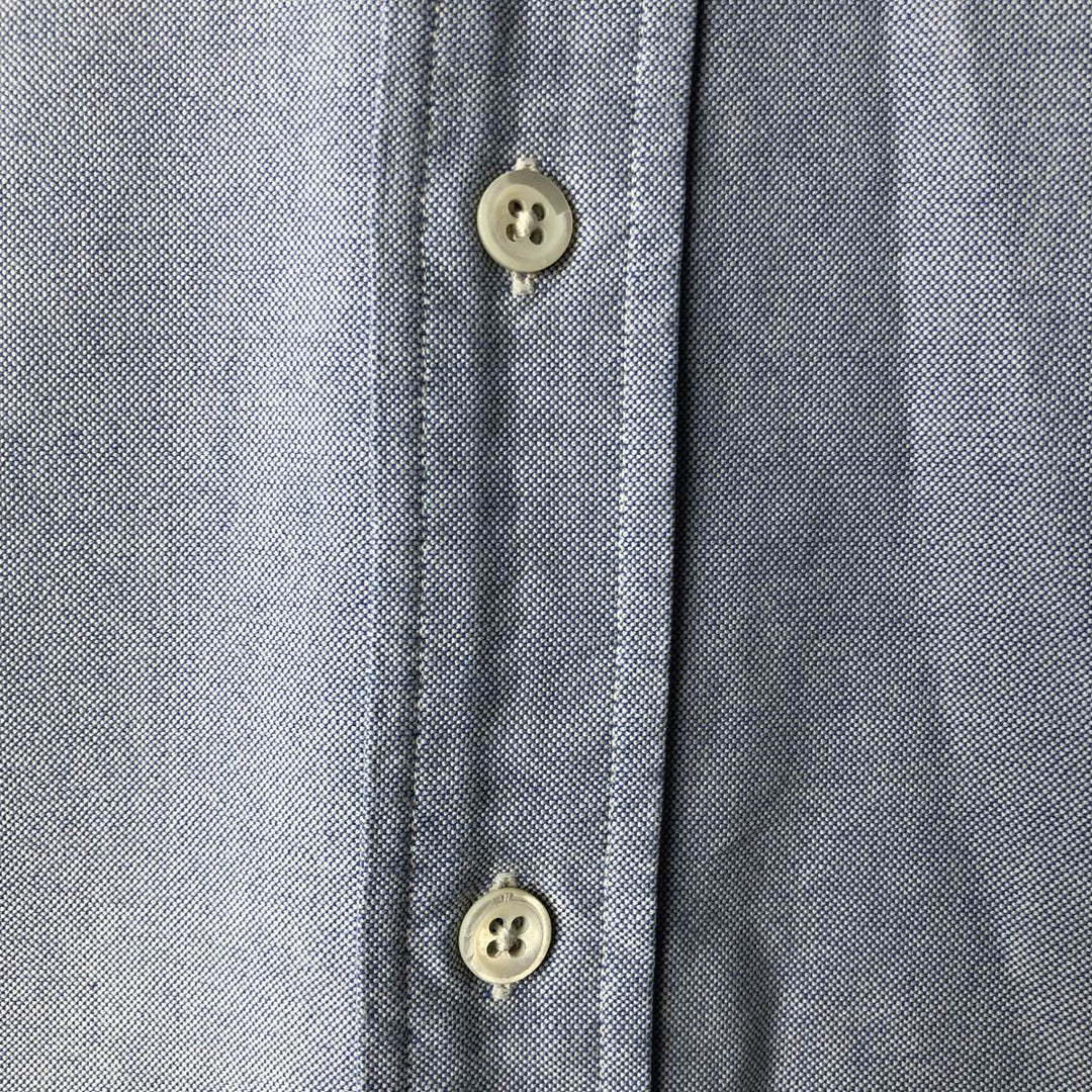 Ralph Lauren long sleeve button down shirt, men's size L cotton navy blue type Vintage Second Hand