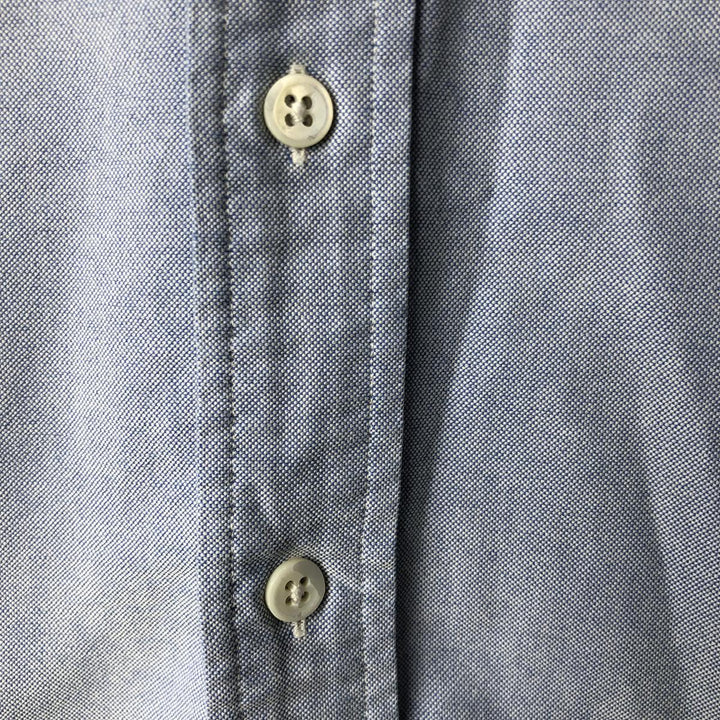 Ralph Lauren long sleeve button down shirt, men's size L cotton navy blue type Vintage Second Hand