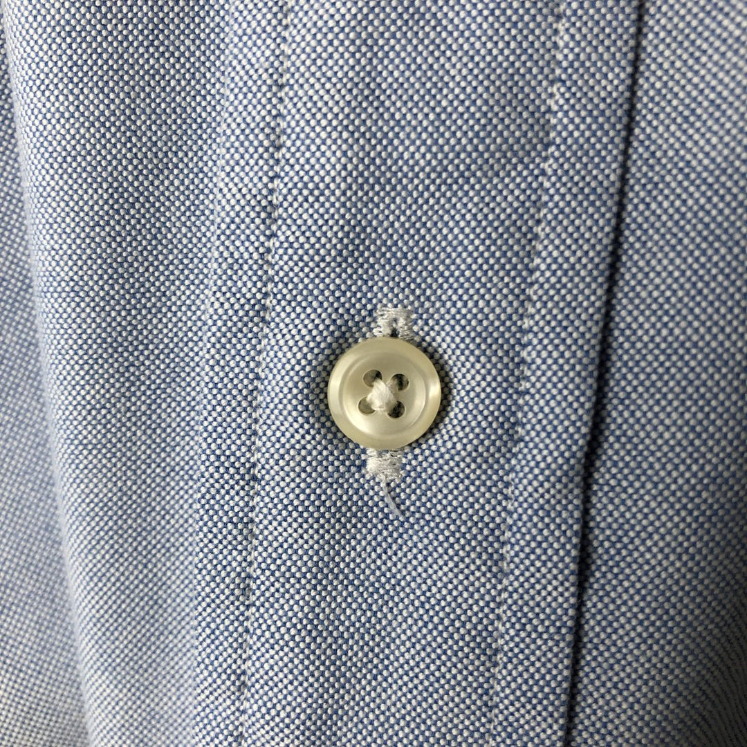 Ralph Lauren YARMOUTH long sleeve button down shirt, men's XL size cotton navy blue type Vintage Second Hand