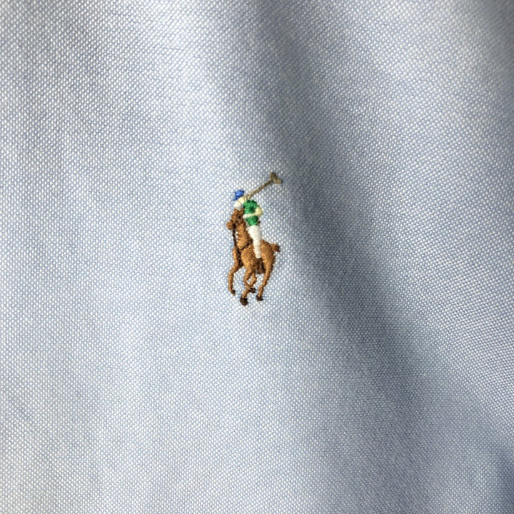 Ralph Lauren Classic Fit Long Sleeve Button Down Shirt, Men's Size L cotton Blue type light blue Vintage Second Hand