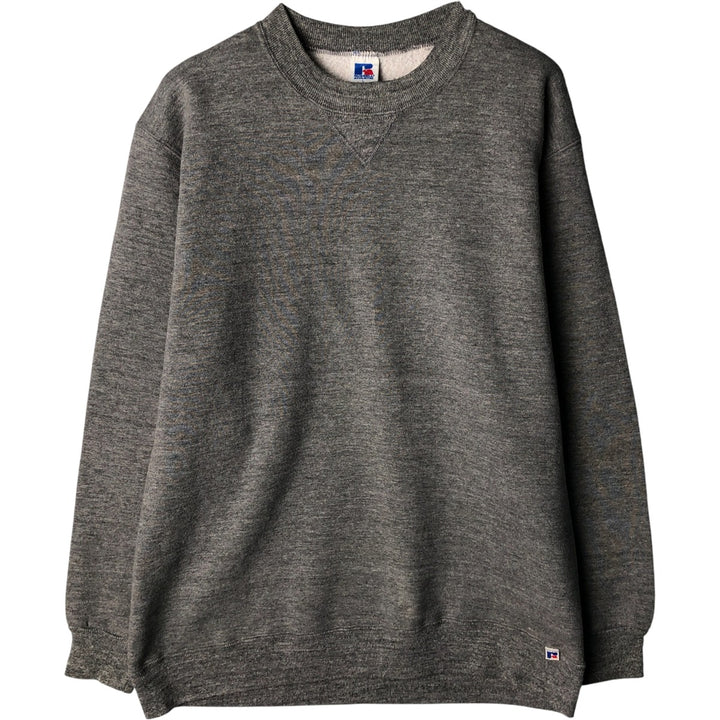 90'S Russell plain blank sweatshirt, sweatshirt, made in USA, men's size L, vintage polyester gray type Vintage Second Hand