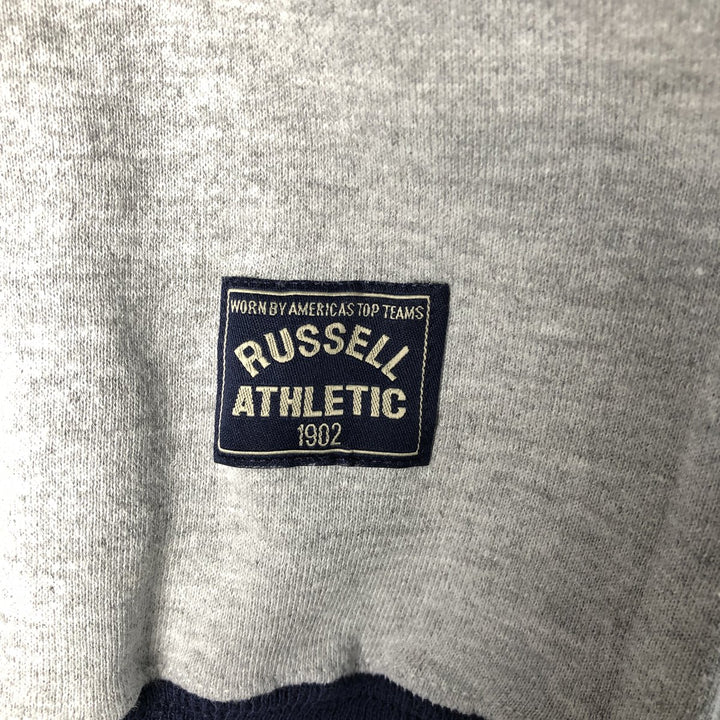 90'S Russell plain blank sweatshirt, sweatshirt, made in USA, men's size L, vintage polyester gray type Vintage Second Hand