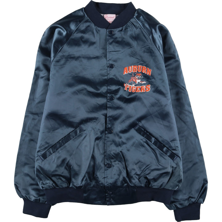 Vintage 1980'S Cardinal College triple-print nylon jacket, made in the USA, size L. Nylon navy blue type Vintage Second Hand