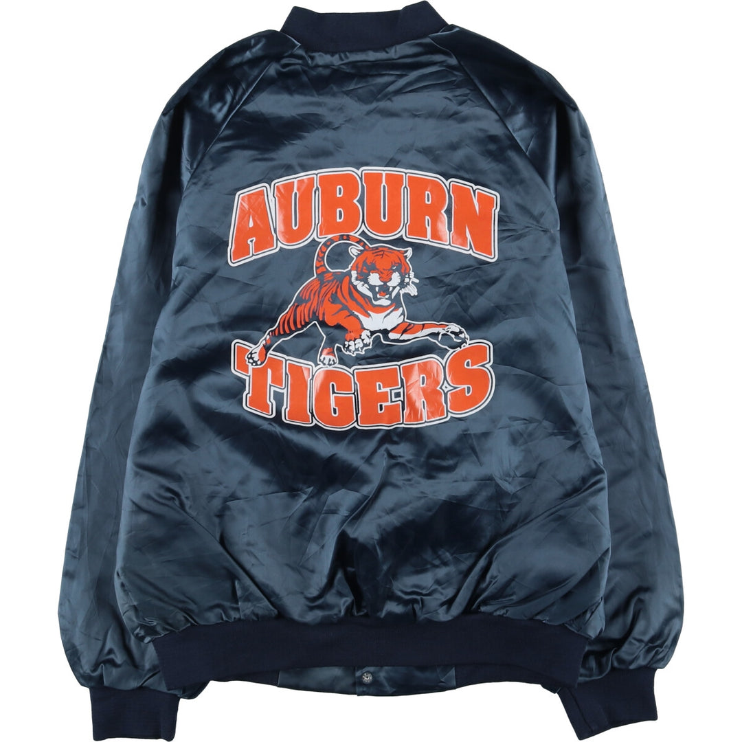 Vintage 1980'S Cardinal College triple-print nylon jacket, made in the USA, size L. Nylon navy blue type Vintage Second Hand