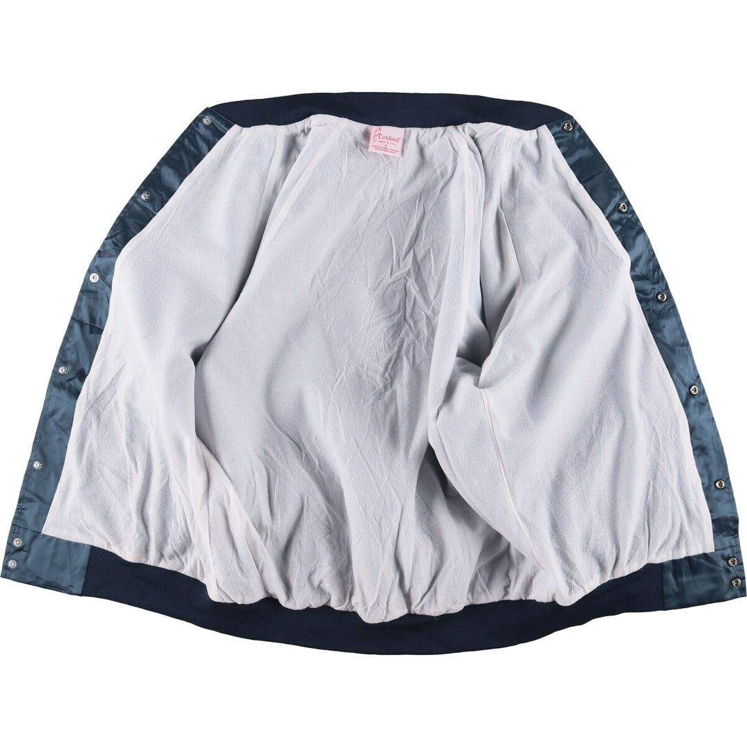 Vintage 1980'S Cardinal College triple-print nylon jacket, made in the USA, size L. Nylon navy blue type Vintage Second Hand