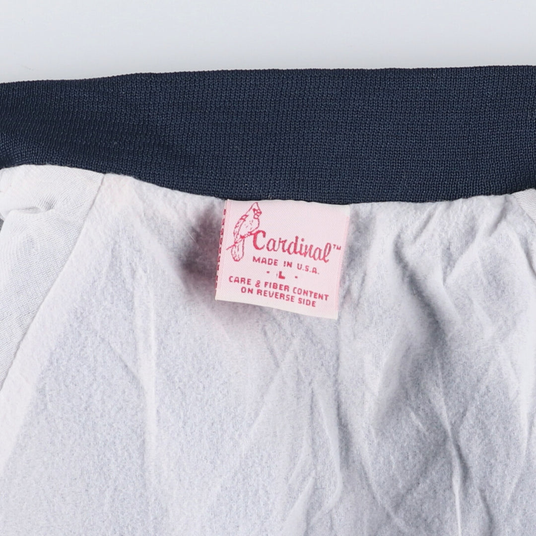 Vintage 1980'S Cardinal College triple-print nylon jacket, made in the USA, size L. Nylon navy blue type Vintage Second Hand