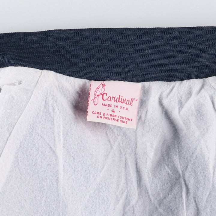 Vintage 1980'S Cardinal College triple-print nylon jacket, made in the USA, size L. Nylon navy blue type Vintage Second Hand