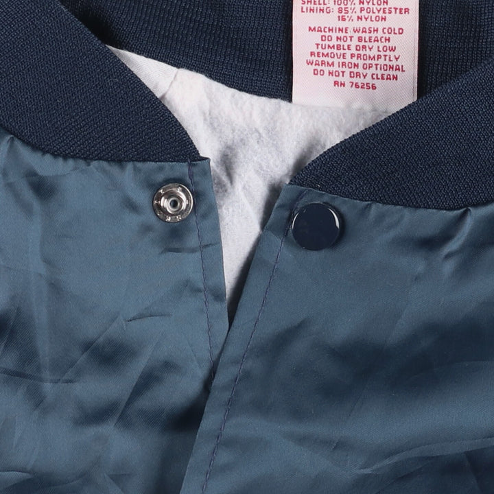 Vintage 1980'S Cardinal College triple-print nylon jacket, made in the USA, size L. Nylon navy blue type Vintage Second Hand