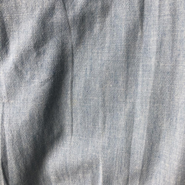 Vintage 1980'S Prentiss long-sleeved cotton shirt, made in the USA, men's size XL cotton Blue type light blue Vintage Second Hand