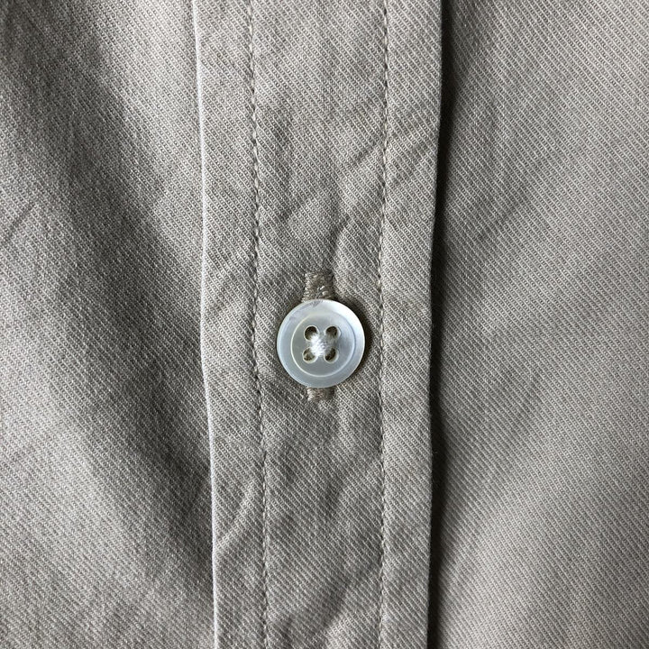 2000'S Banana Republic long-sleeved cotton shirt, men's size XL cotton Beige type Vintage Second Hand