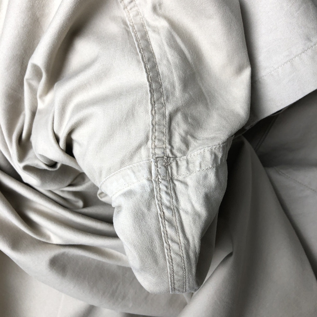 2000'S Banana Republic long-sleeved cotton shirt, men's size XL cotton Beige type Vintage Second Hand