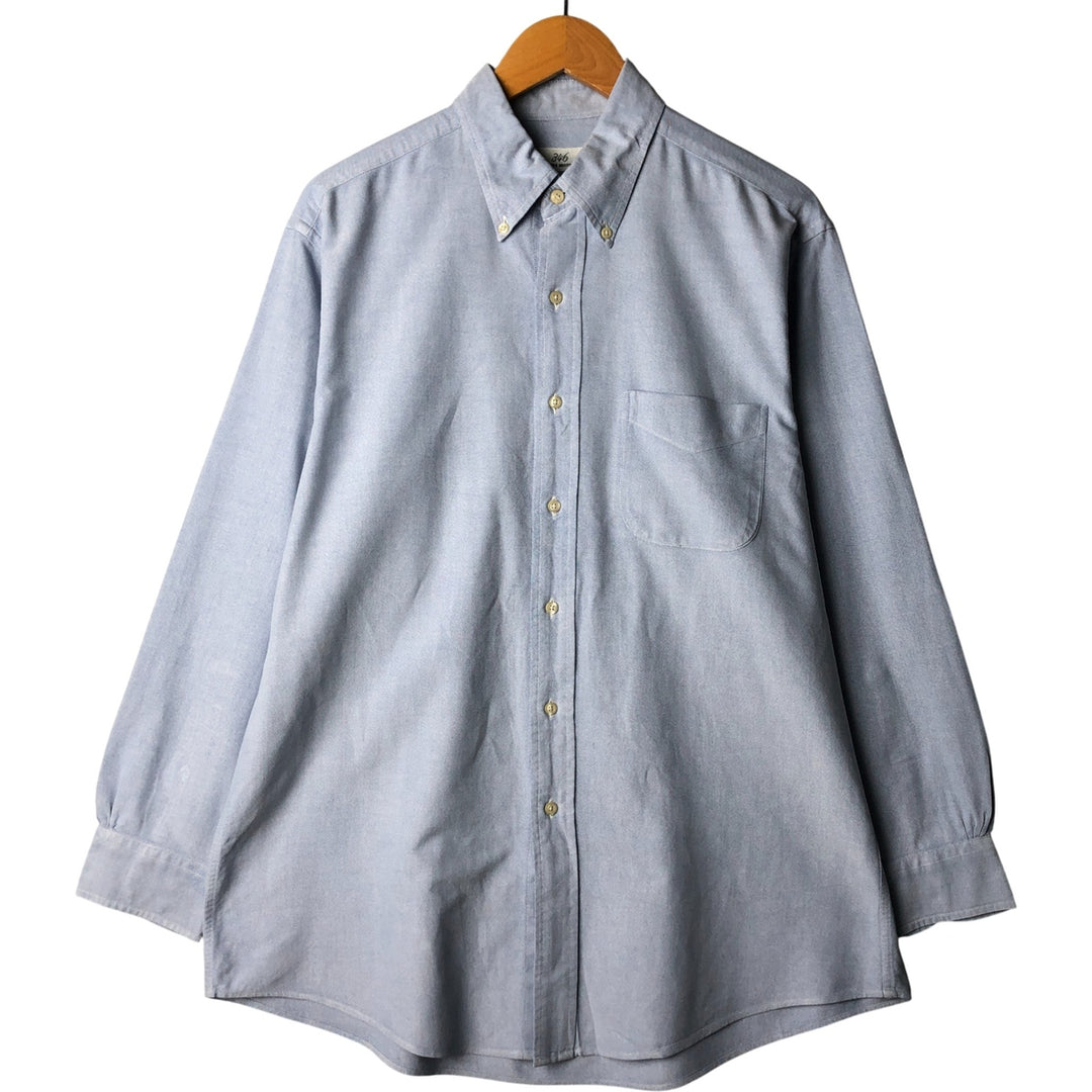 Brooks Brothers 346 long sleeve button-down shirt, men's size L cotton Blue type light blue Vintage Second Hand
