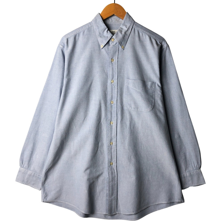 Brooks Brothers 346 long sleeve button-down shirt, men's size L cotton Blue type light blue Vintage Second Hand