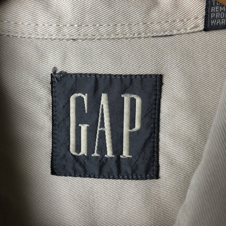 90'S GAP Vintage Long Sleeve Cotton Shirt, Men's XL cotton Beige type Vintage Second Hand