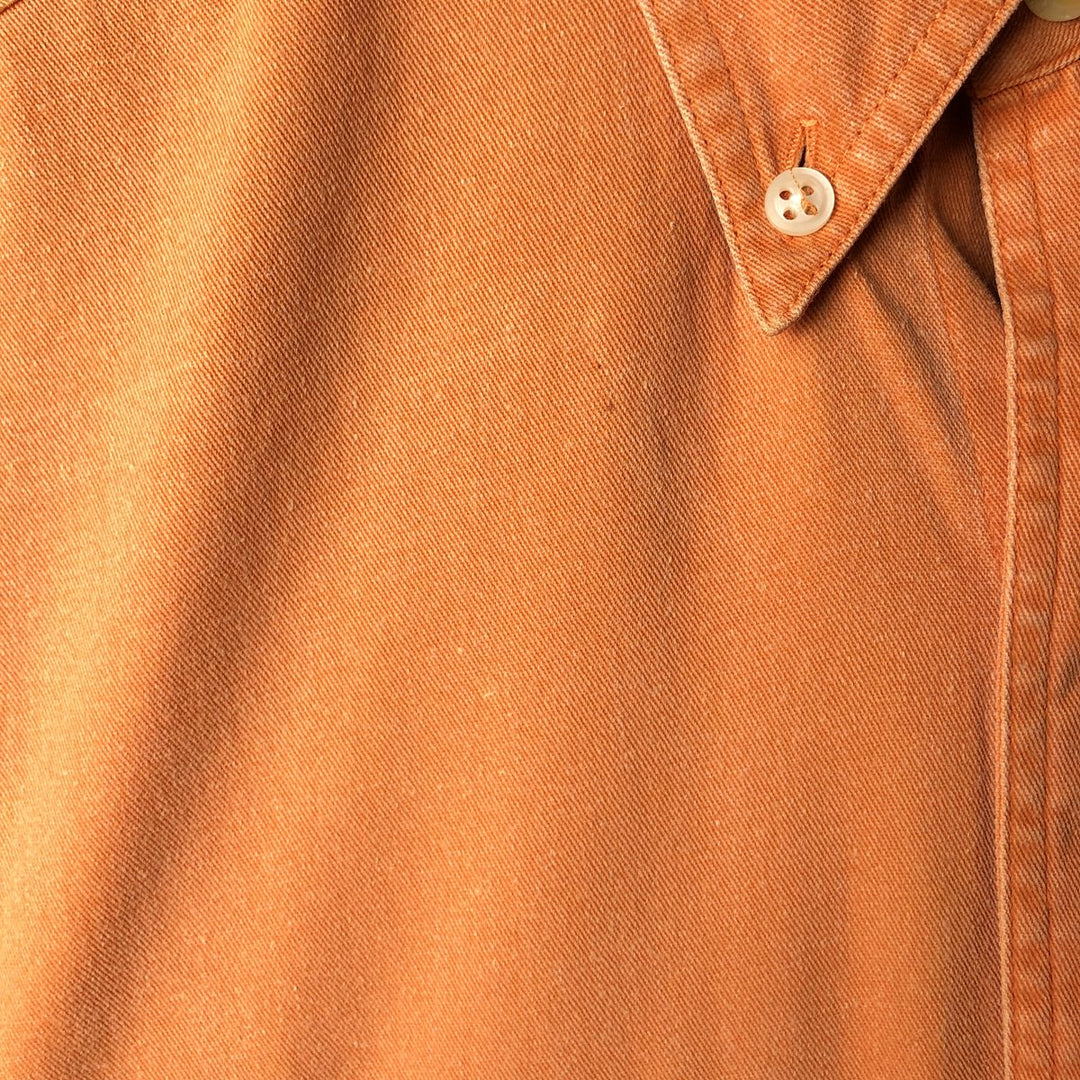 90'S GAP Vintage Long Sleeve Button-Down Shirt, Men's Size L cotton orange type Vintage Second Hand